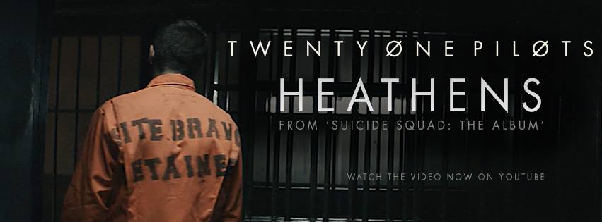 Twenty One Pilots dio a conocer el video de "Heathens" que forma parte del soundtrack de 'Escuadrón Suicida'. 