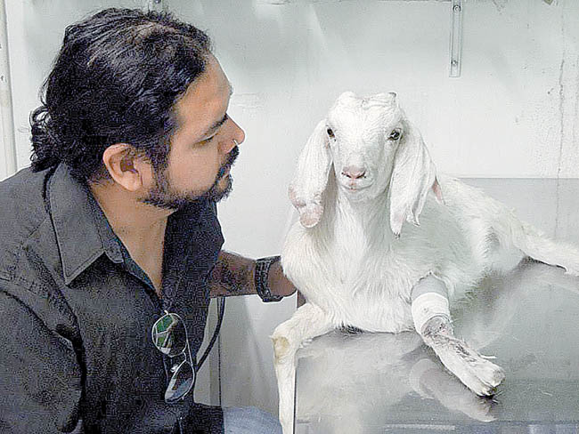 Gustavo Olvera, fundador del Santuario Libres Al Fin, en Monterrey. 