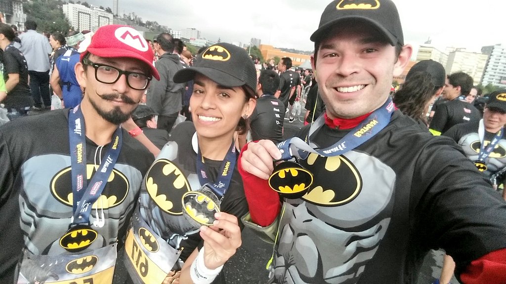 Participantes de la carrera Batman 15K