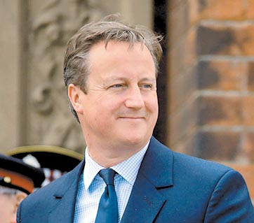 El primer ministro Cameron.