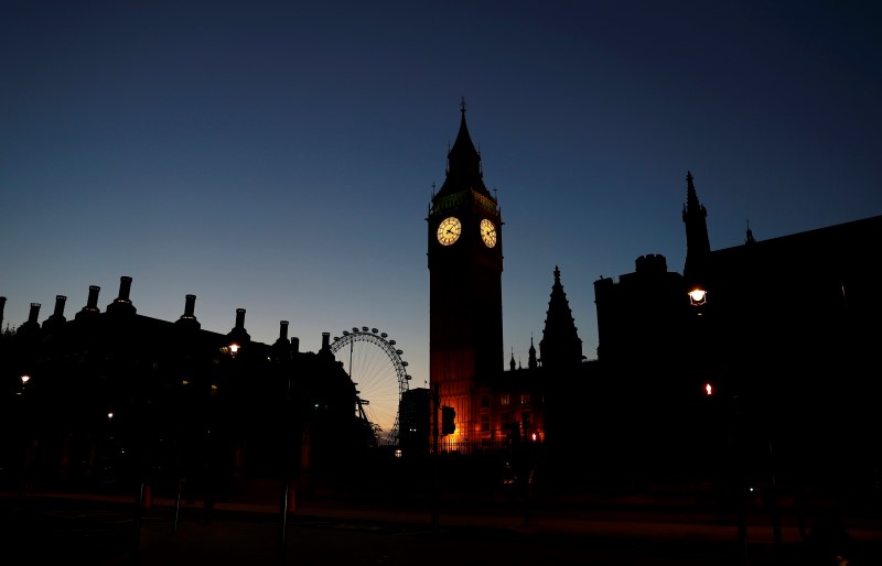 Parlamento británico en Westminster, Londres.