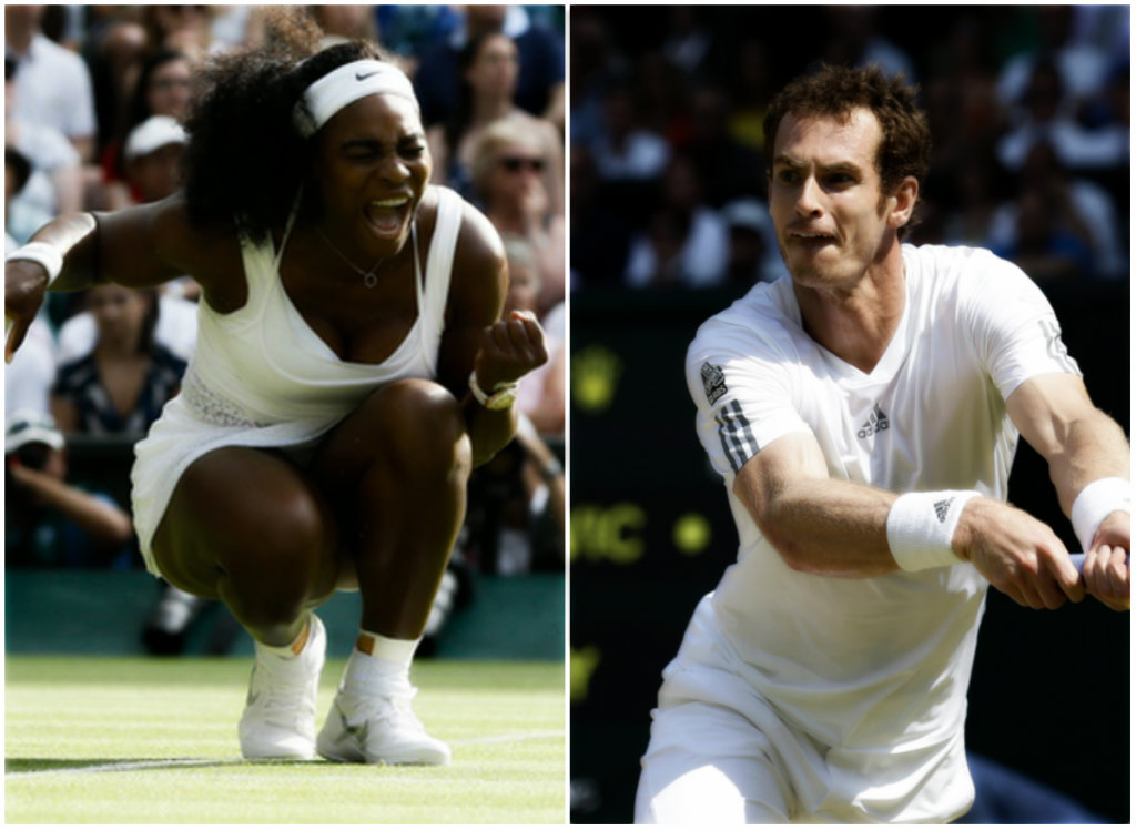 Serena Williams y Andy Murray