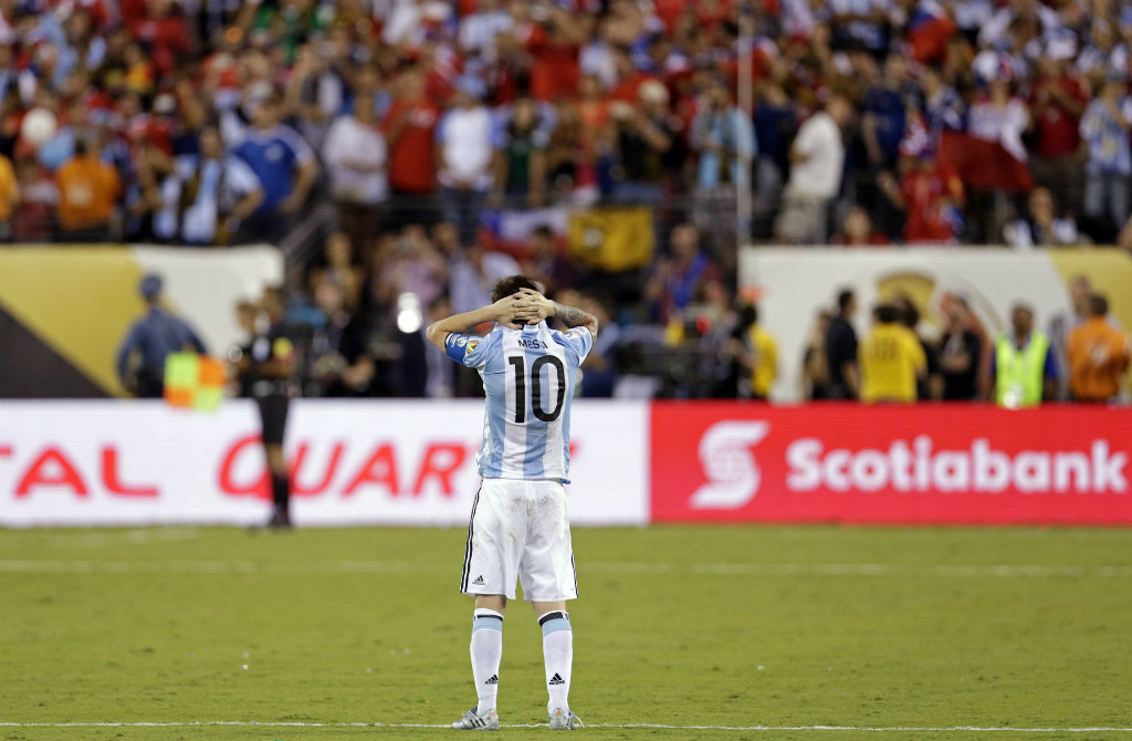 Messi después de la final contra Chile