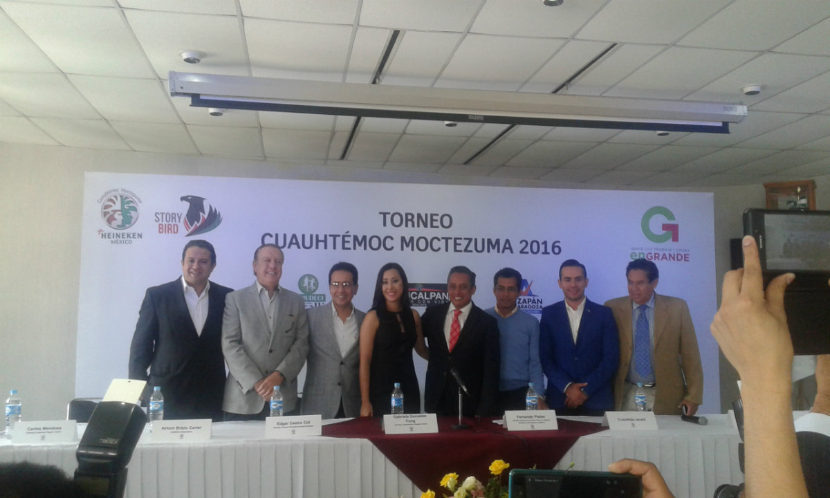 Presentación del torneo Cuauhtémoc Moctezuma 2016