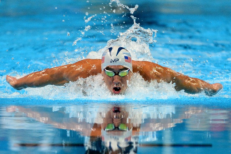 Phelps, durante las pruebas clasificatorias para Río