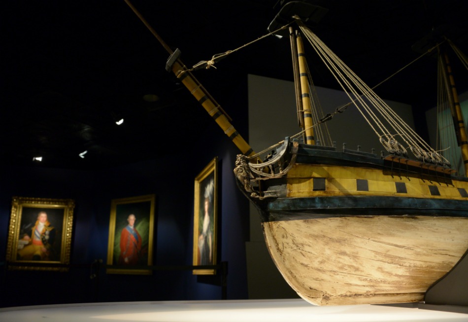 Modelo de la fragata de Nuestra Señora de las Mercedes en invernada.