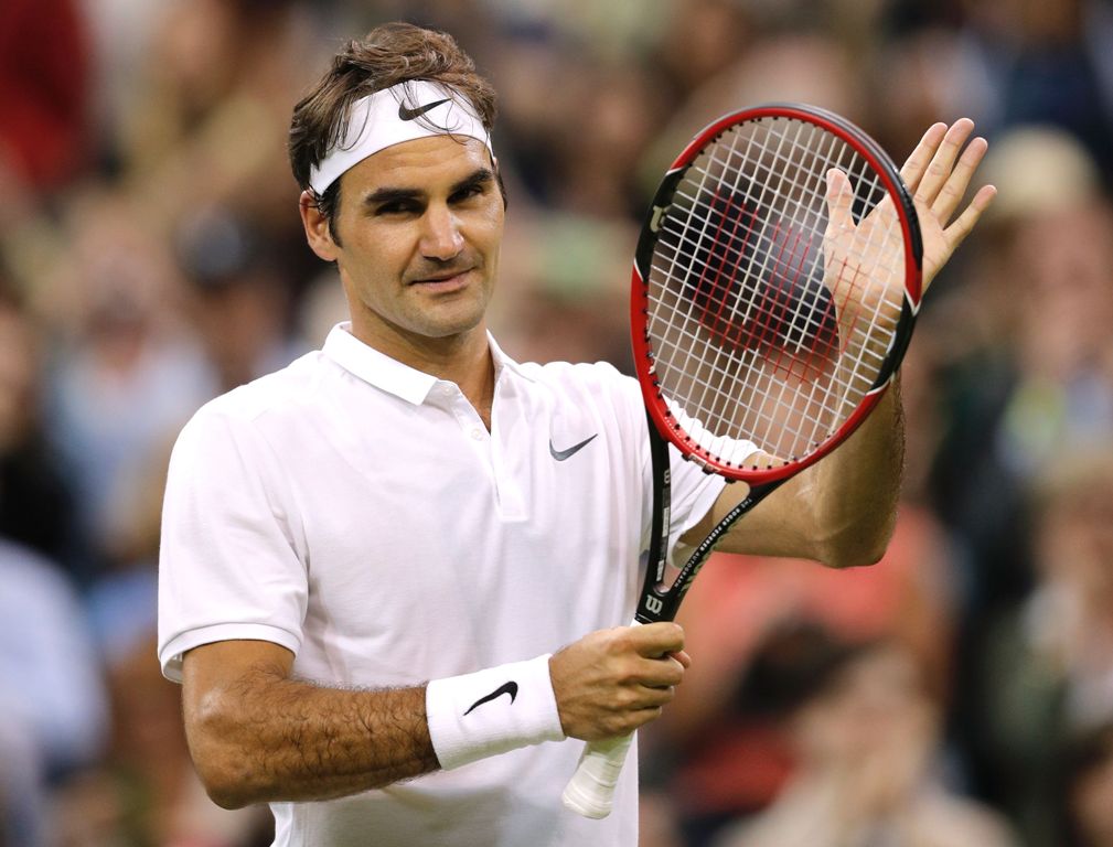 Roger Federer festja el triunfo