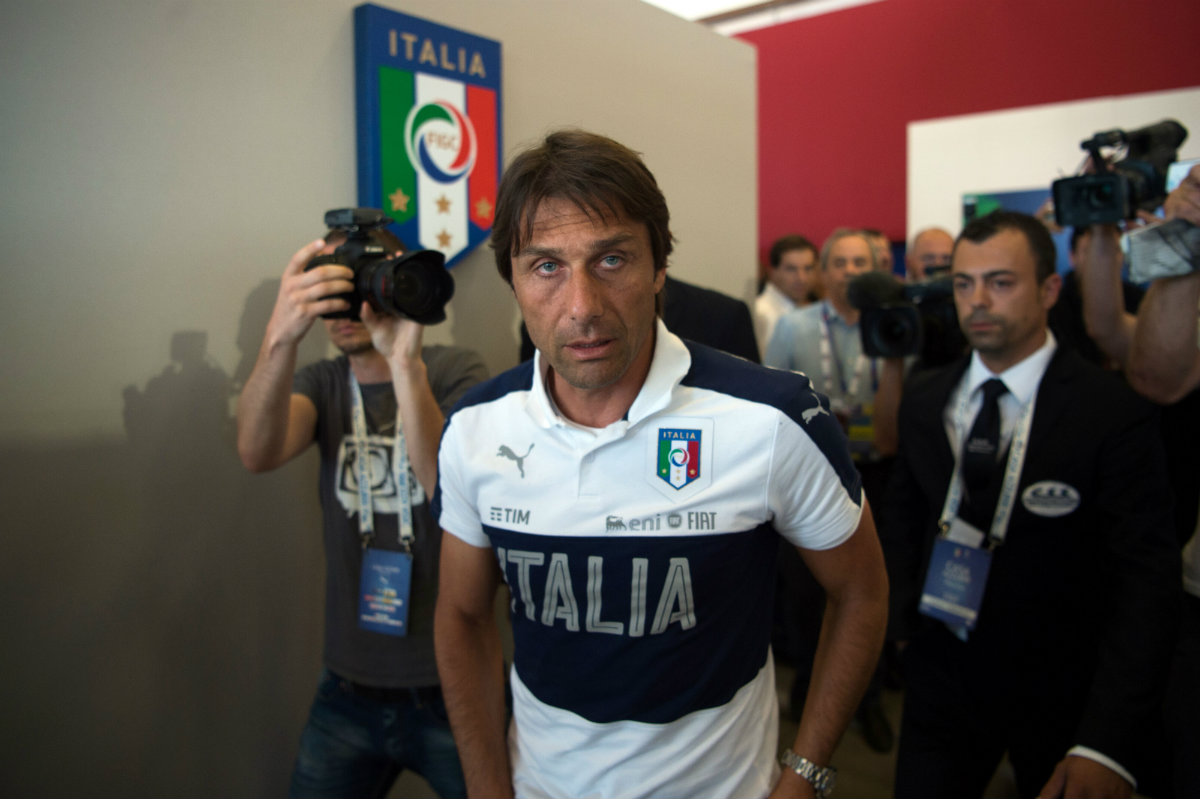 Conte en su despedida de la selección italiana