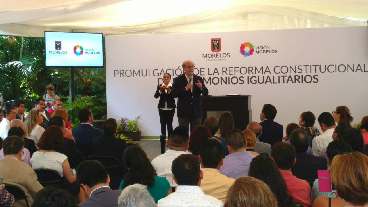 Morelos se convirtió en el primer estado en reconocer con rango constitucional los matrimonios gay. 