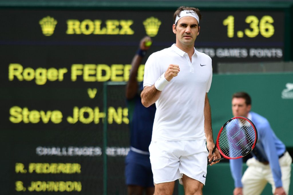 Roger Federer se colocó en Cuartos de Final de Wimbledon 