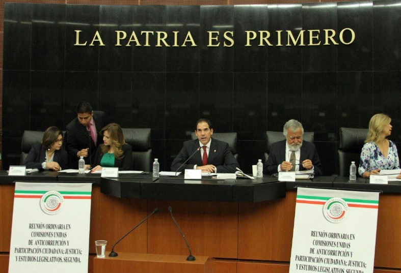 Comisiones unidas del Senado discutieron las observaciones del Ejecutivo a las leyes anticorrupción.