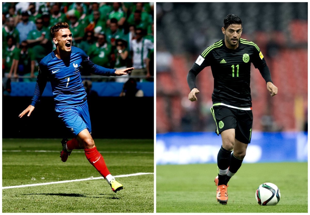 Griezmann y Vela 