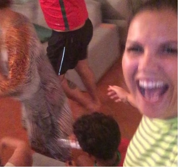 La familia de Cristiano celebró su pase a la final