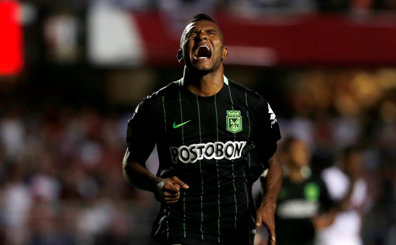 Miguel Borja marcó el doblete para Atlético 
