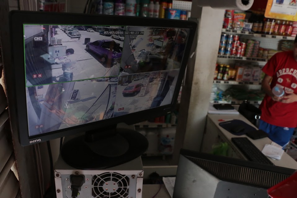 Comercios con cámaras de videovigilancia.