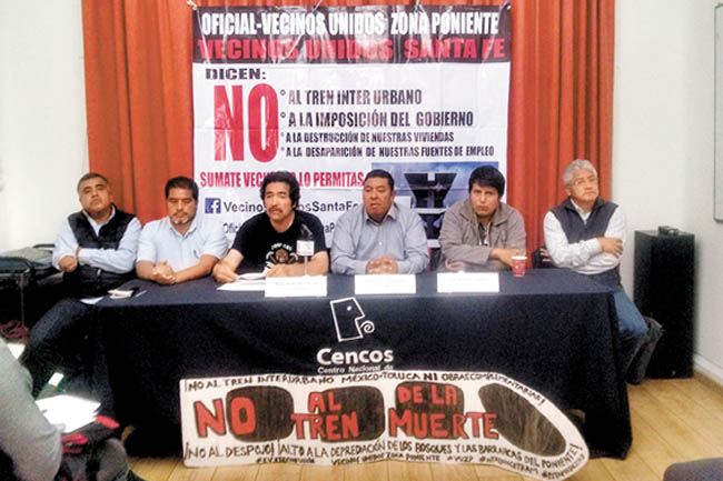 Los inconformes ofrecieron una conferencia de prensa. 