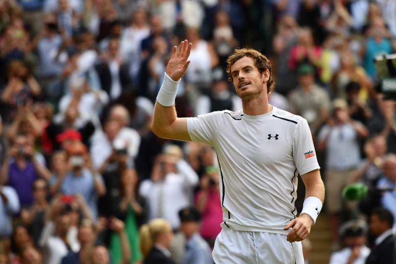 Murray, celebra su victoria sobre el checo Tomas Berdych