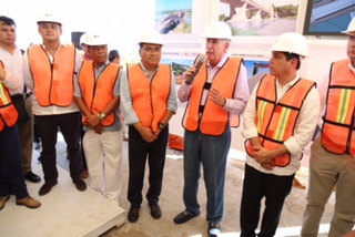  Gerardo Ruiz Esparza, titular de la secretaría de Comunicaciones y Transportes dijo que esta es la última  obra del Plan Nuevo Guerrero y es un proye