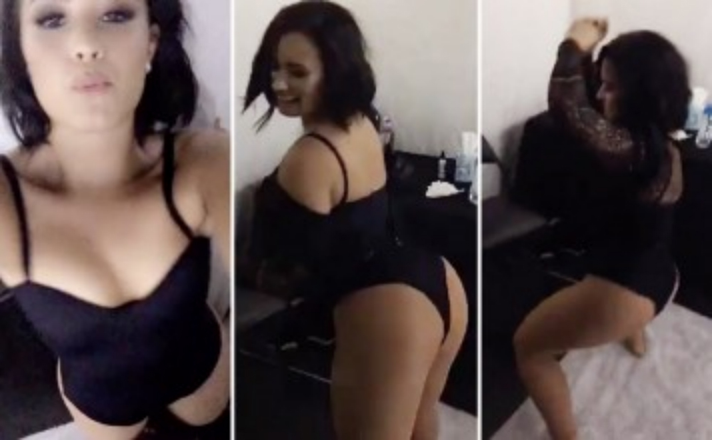 Demi Lovato compartió sus sensuales pasos de baile. 