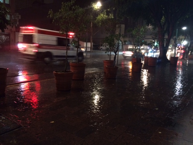 Llueve en al menos nueve delaciones de la Ciudad de México.