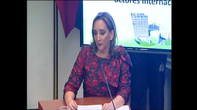La canciller Claudia Ruiz Massieu dijo rechazó la decisión del partido republicano de construir un muro en la frontera entre México y EU.