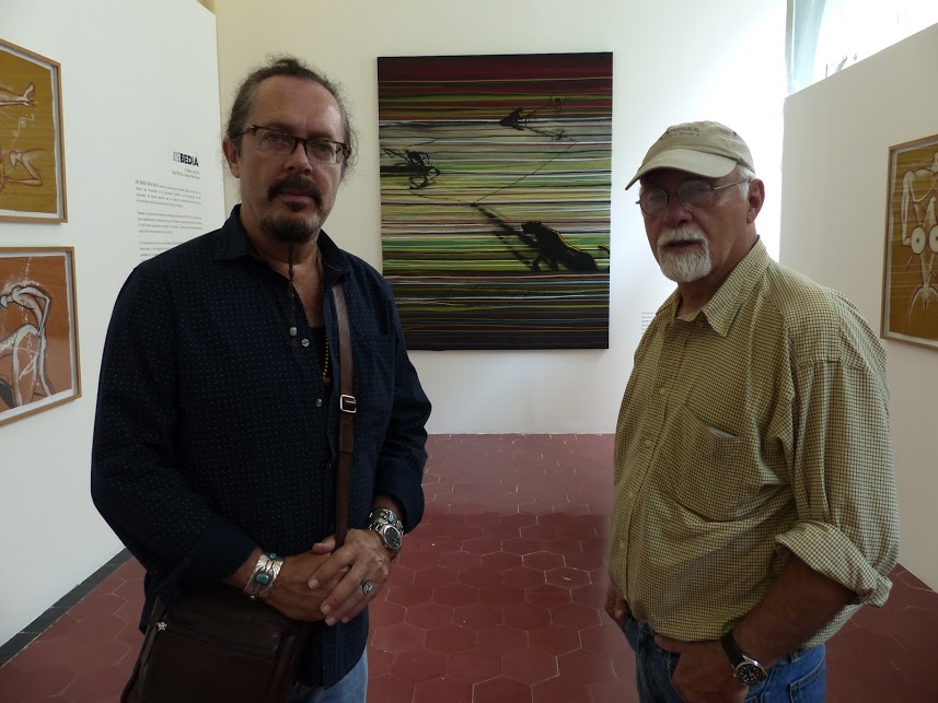 José Bedia se inspiró en los trazos de pinturas antiguas. 