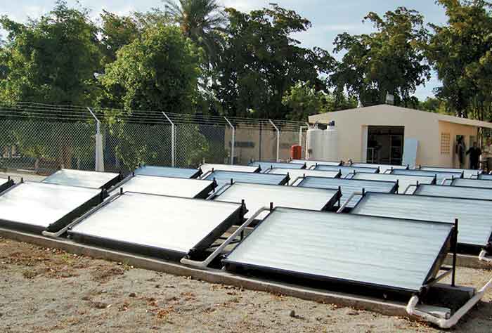 Los paneles solares que se utilizan en el proyecto.