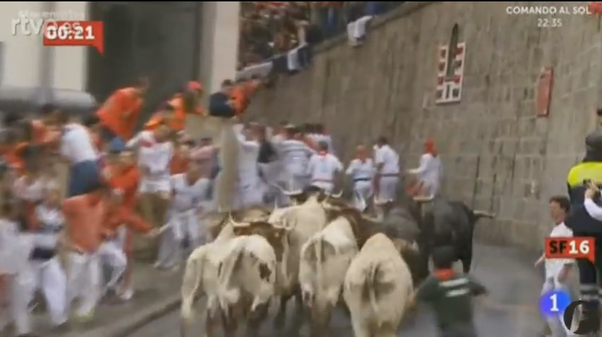La séptima corrida de San Fermín