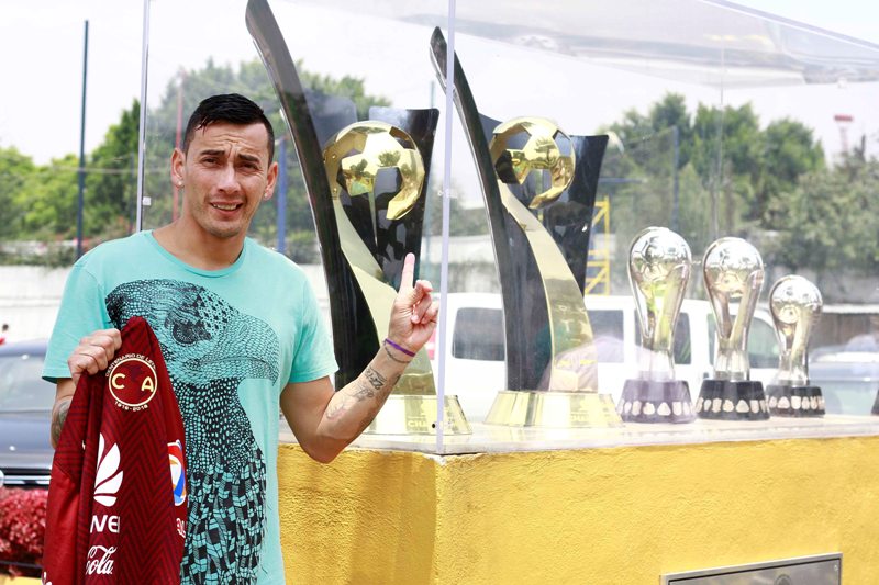 Rubens Sambueza, tras un entrenamiento del América