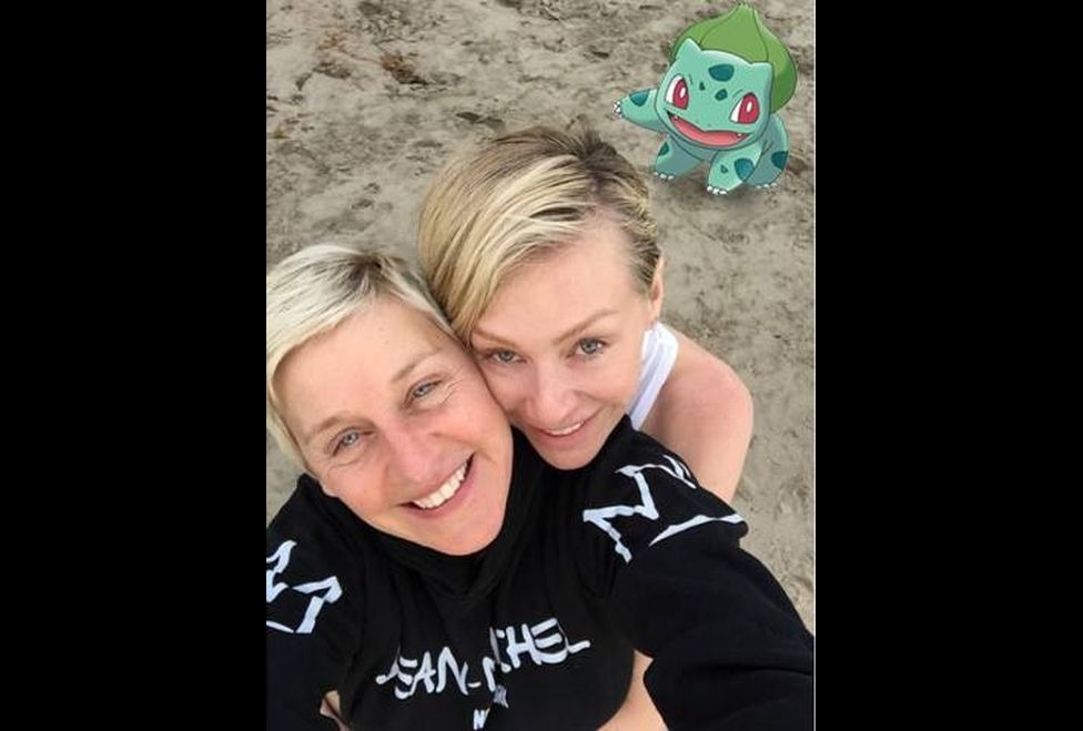 Ellen DeGeneres se encontró a un Bulbasaur.
