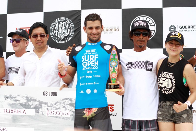 Rafael Teixeira, ganador del Abierto de Surf