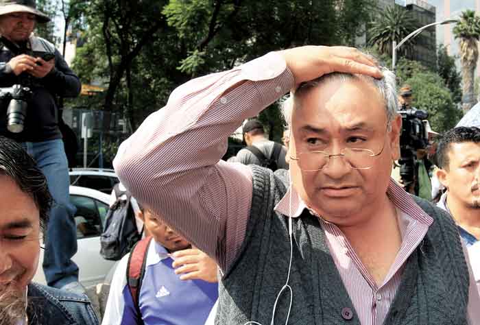 Enrique Enríquez, secretario general de la sección 9, afín a la coordinadora disidente.