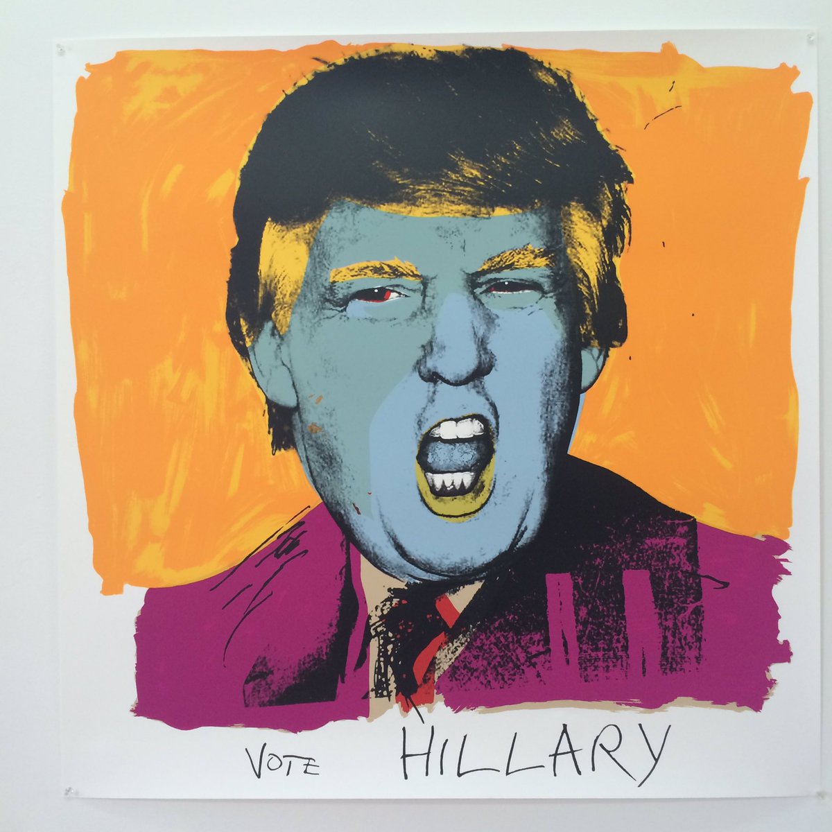 Vote Hillary es la extensión de uno de los proyectos más exitosos de Kass, The Warhol project