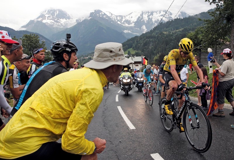 El británico Chris Froome del equipo Sky 