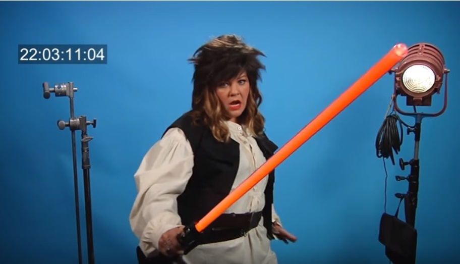 Melissa McCarthy disfrazada de Han Solo.