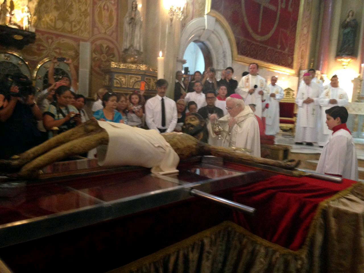 Celebración del Santo Cristo en Saltillo. 
