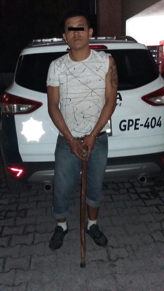 El detenido fue identificado como Alán Richi Lucio Castillo, de 28 años de edad.