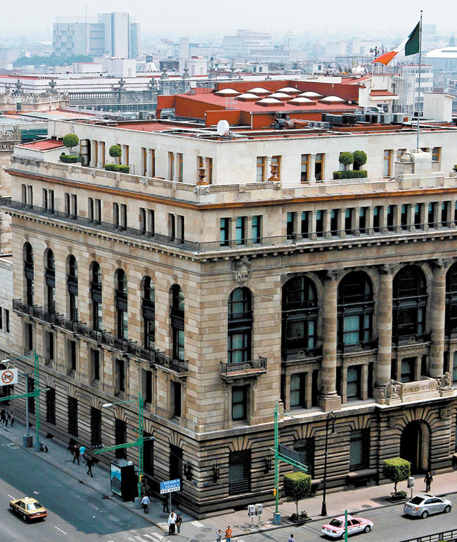 La sede del Banco de México. 