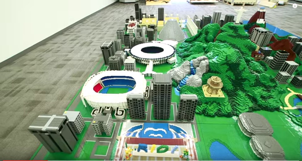 Vista de la maqueta de Río de Janeiro