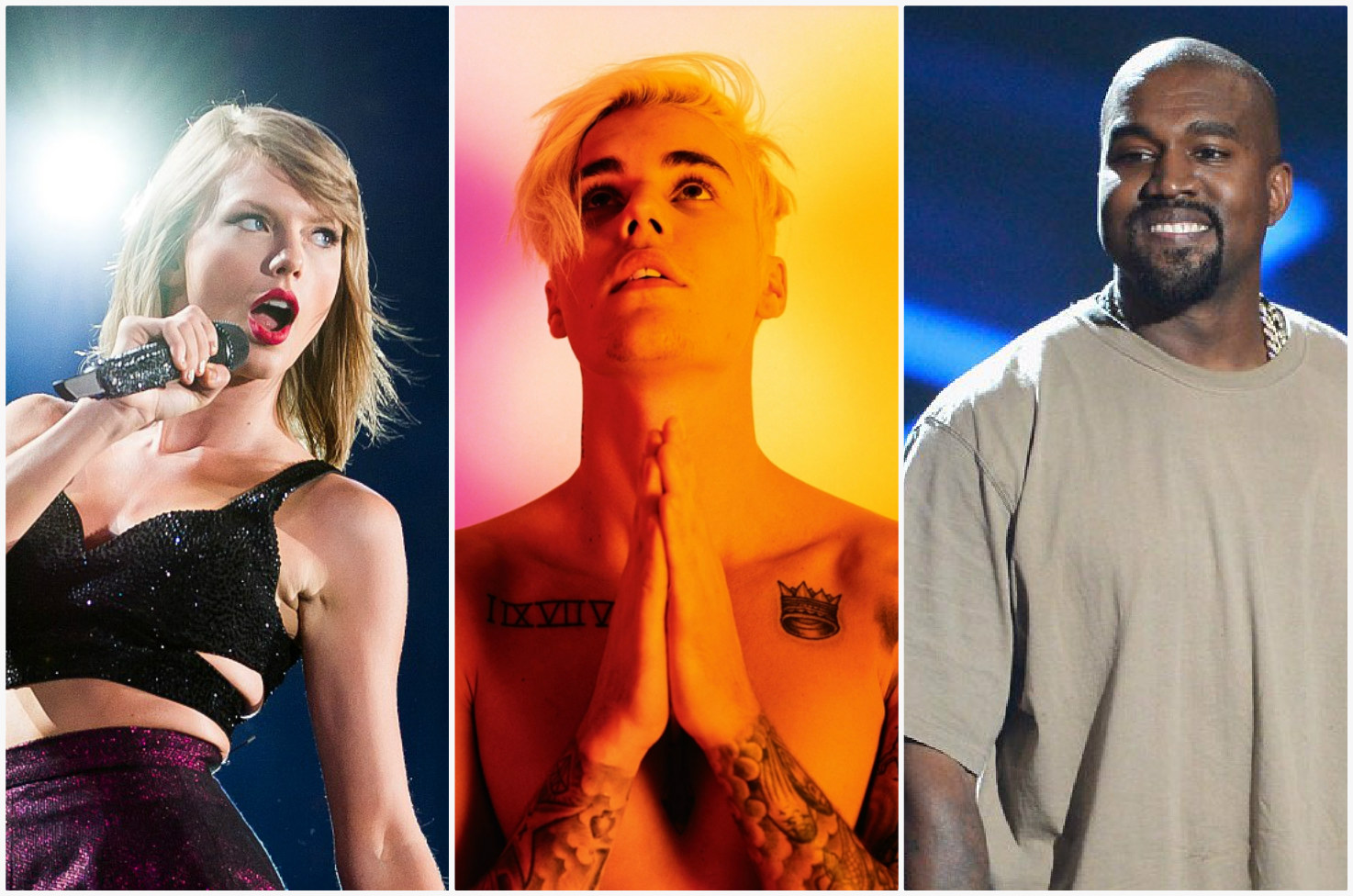 Bieber tomó partido en el pleito de las celebridades. 