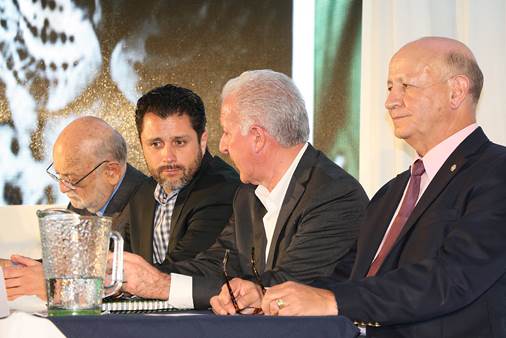 De izquierda a derecha, José Sarukhán, de Conabio; Alejandro del Mazo, de Conanp; Jorge Rescala, de Conafor, y Lorenzo de Rosenzweig, del Fondo Mexica