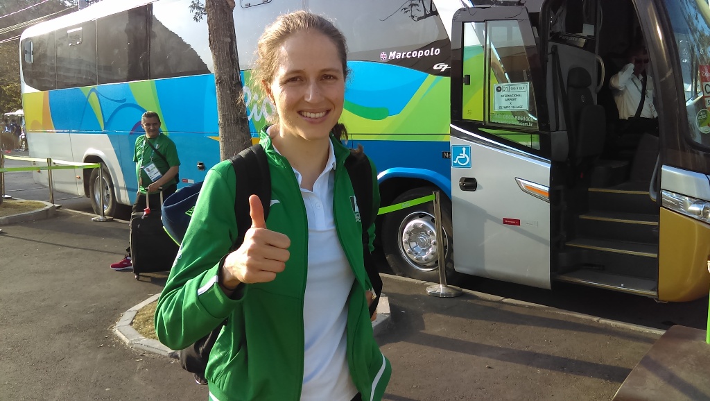 Daniela Campuzano llegó a Río para los Juegos Olímpicos 