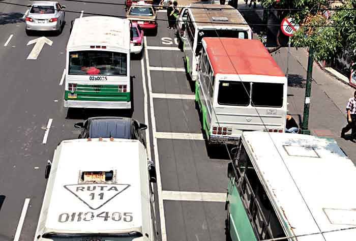 En algunos casos los conductores carecían de licencia de manejo.