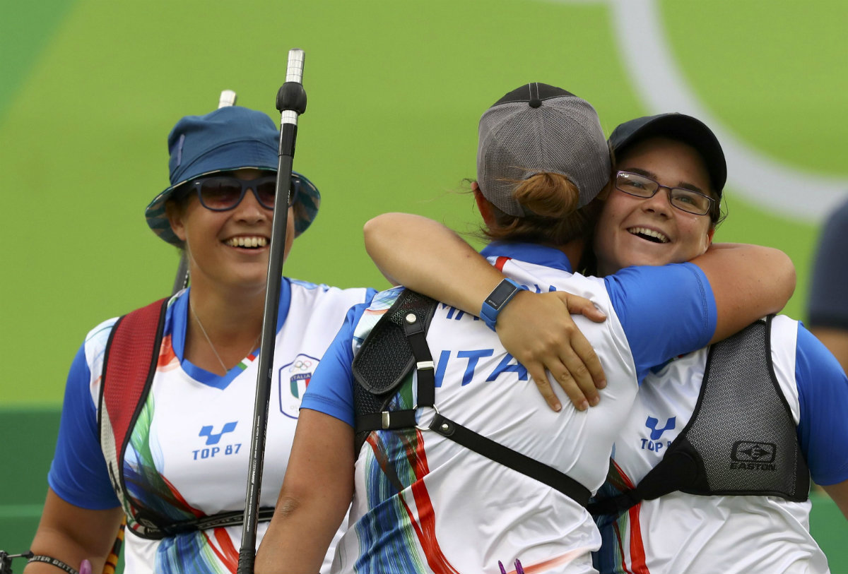Equipo femenil italiano de tiro con arco