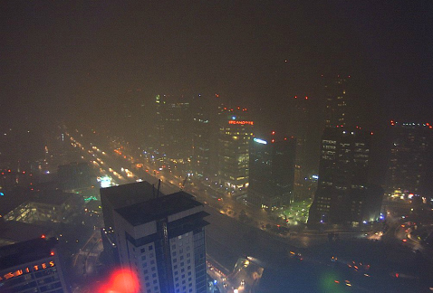 La lluvia ha sido intensa esta noche en la zona de Santa Fe.