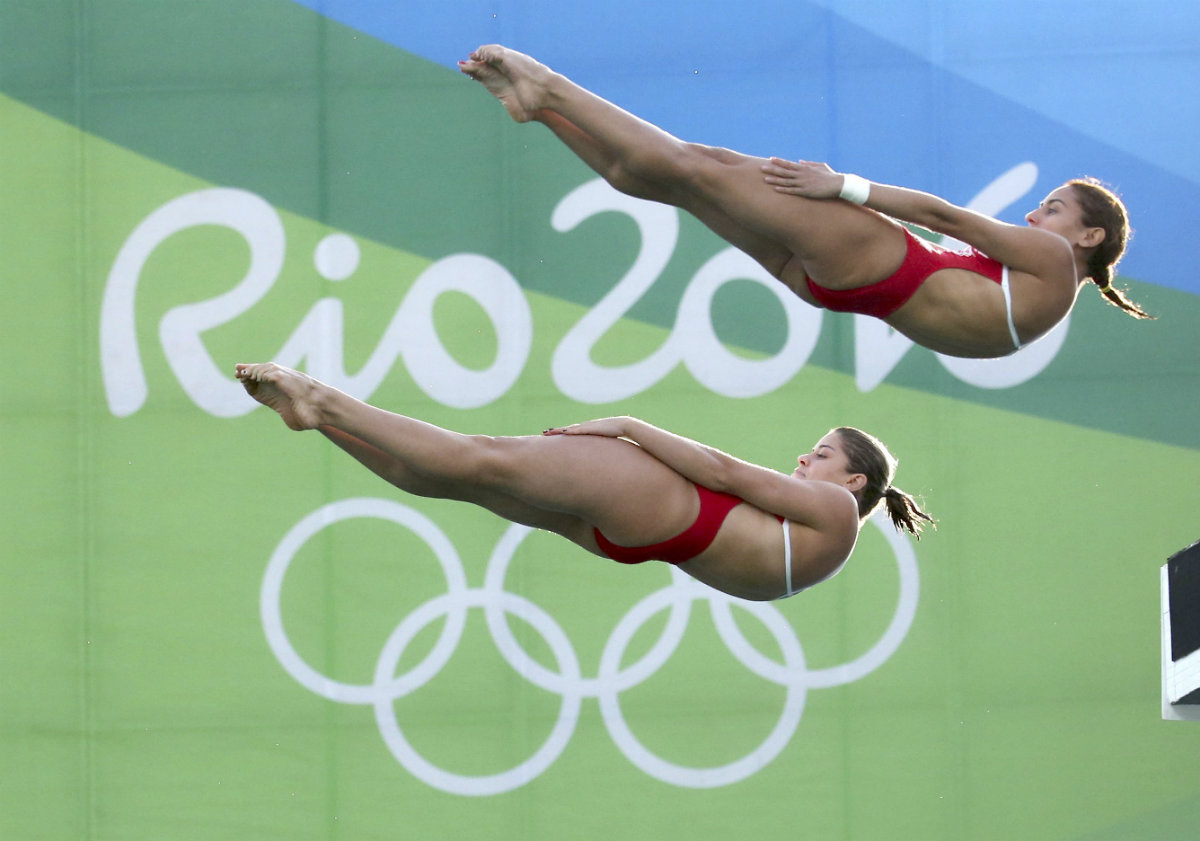 Paola Espinosa y Alejandra Orozco en la Final de Clavados plataforma 10m