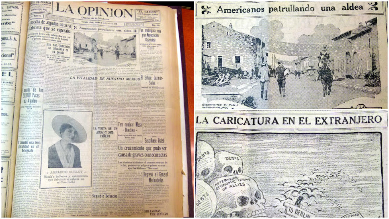 Hemeroteca La Opinión, publicación de agosto de 1918.