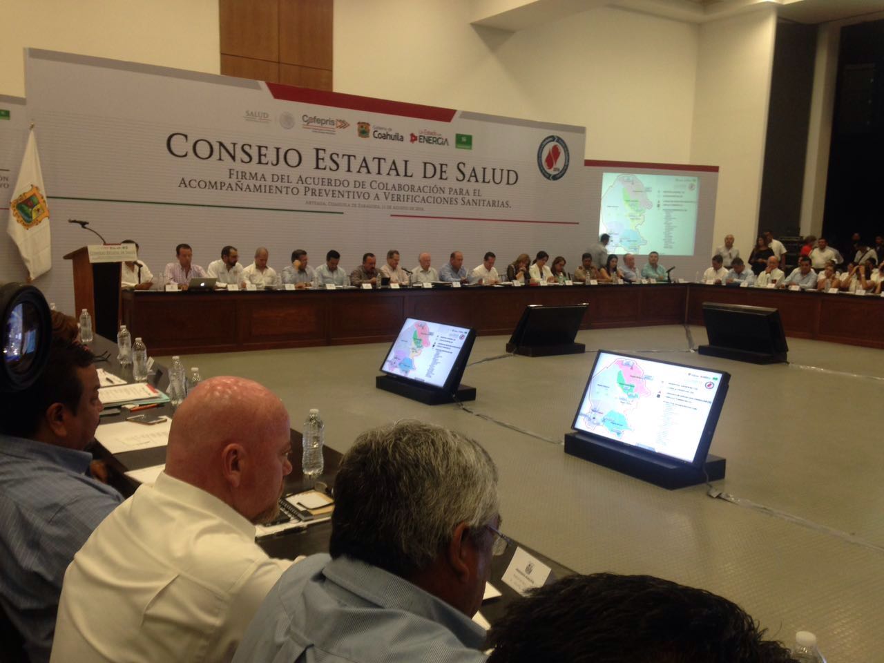 Se firmó en Coahuila el cuerdo de colaboración para el acompañamiento preventivo a verificaciones sanitarias.