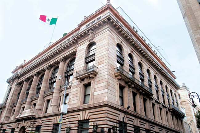 Sede del banco central en la capital del país. 