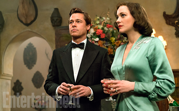 Marion Cotillard y Brad Pitt en 'Aliados'